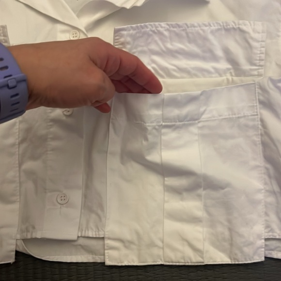 Zara Cotton Double Pocket Cropped Shirt - Picture 16 of 16